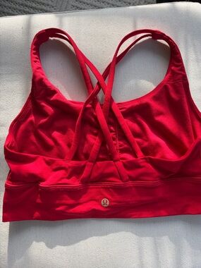 lululemon athletica Red Strappy Sports Bra